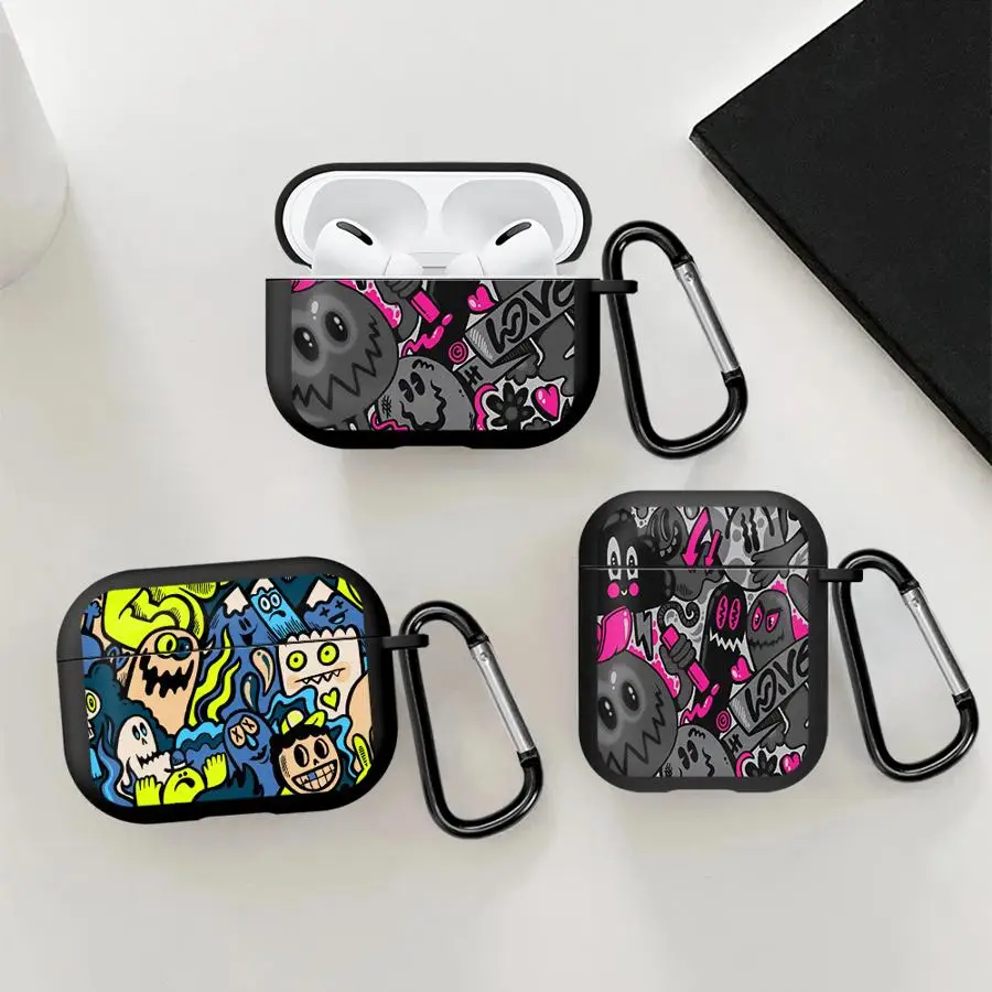 Чехлы для наушников, чехол для Airpods Pro Pro2 1 2 3 Pro3 4, мультяшный граффити-монстр (art.: 3920d7b37ecd2) - 3920d7b37ecd2