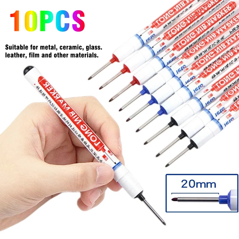 

Nib Deep Hole New Marker Multi-purpose Pens/deep Head Scriber Marker Metal 10pcs Long Long Ceramic For Nib Pens/ 20mm Drill Hole
