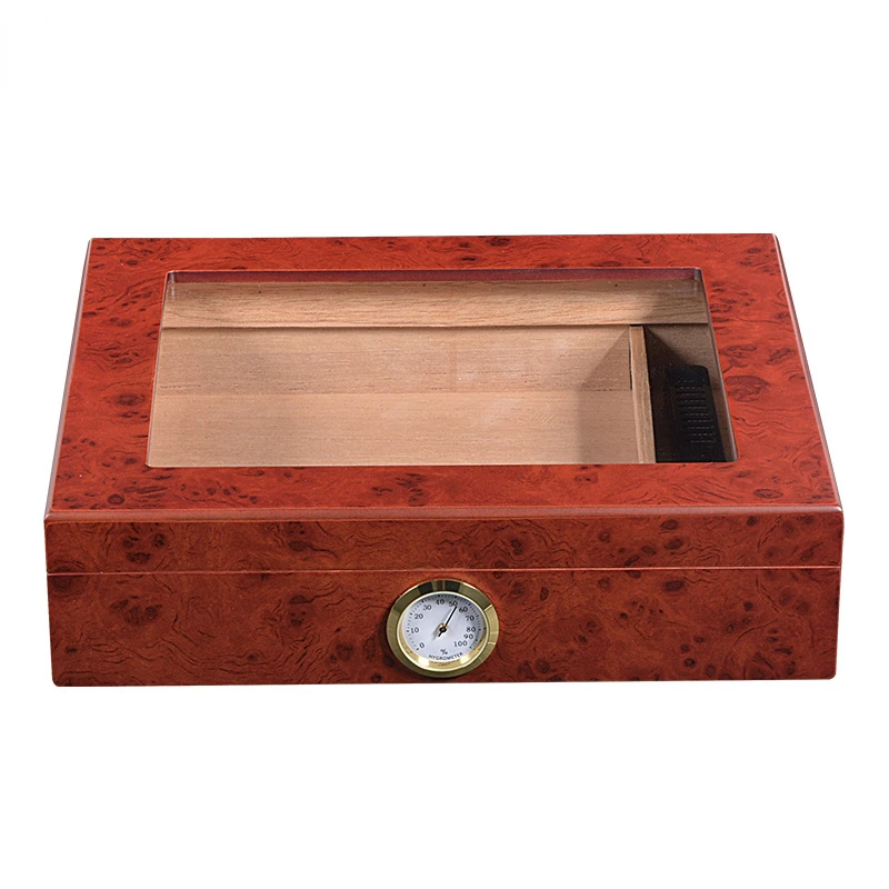 

Влагостойкая коробка для сигар, стеклянная коробка для хранения с верхним дисплеем, коробка для сигар