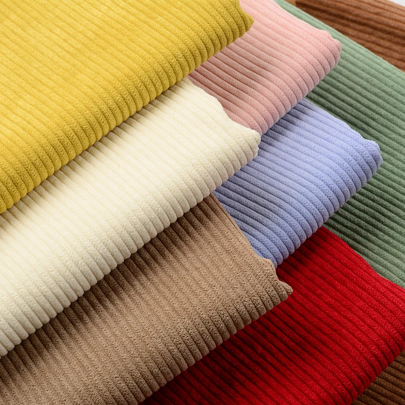 

Corduroy Fabric By The Meter for Clothing Coats Shirts Diy Sewing Thickend Winter Cotton-padded Plain Red White Cloth Soft Dense