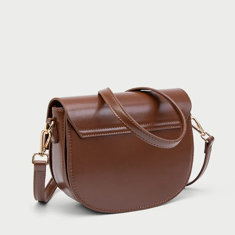 Популярная женская повседневная сумка 2024 полукруглая седельная маленькая через