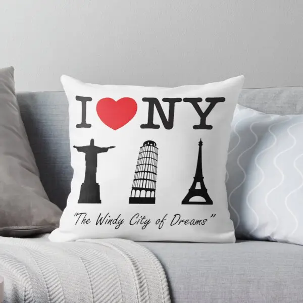 

New York City Printing Throw Pillow Cover Fashion Sofa Soft Fashion Wedding Comfort Case Hotel Bed Cushion Pillows not include