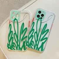 for iphone 11 case plants style soft tpu camera protective cover for iphone 12 13 pro max mini xr xs max x 7 8 plus se 2020 case