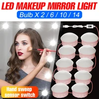 usb makeup mirror light dressing table led cosmetic bulb hollywood dimmable vanity make up lamp bathroom lighting 261014pcs