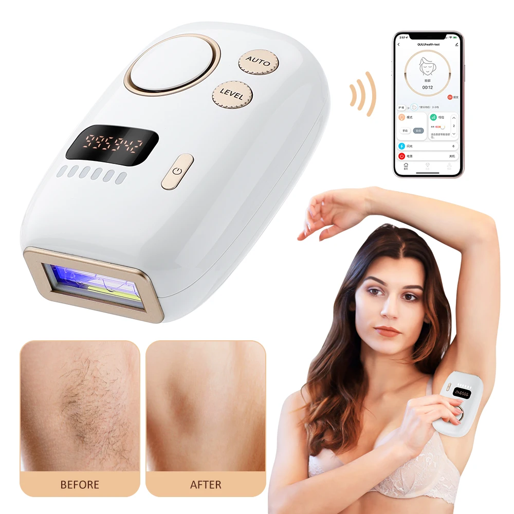 

IPL Pulse Hair Removal Instrument Electric Photon Rejuvenation IPL Pulse Depilator Unisex Household Mini Epilator Smart APP