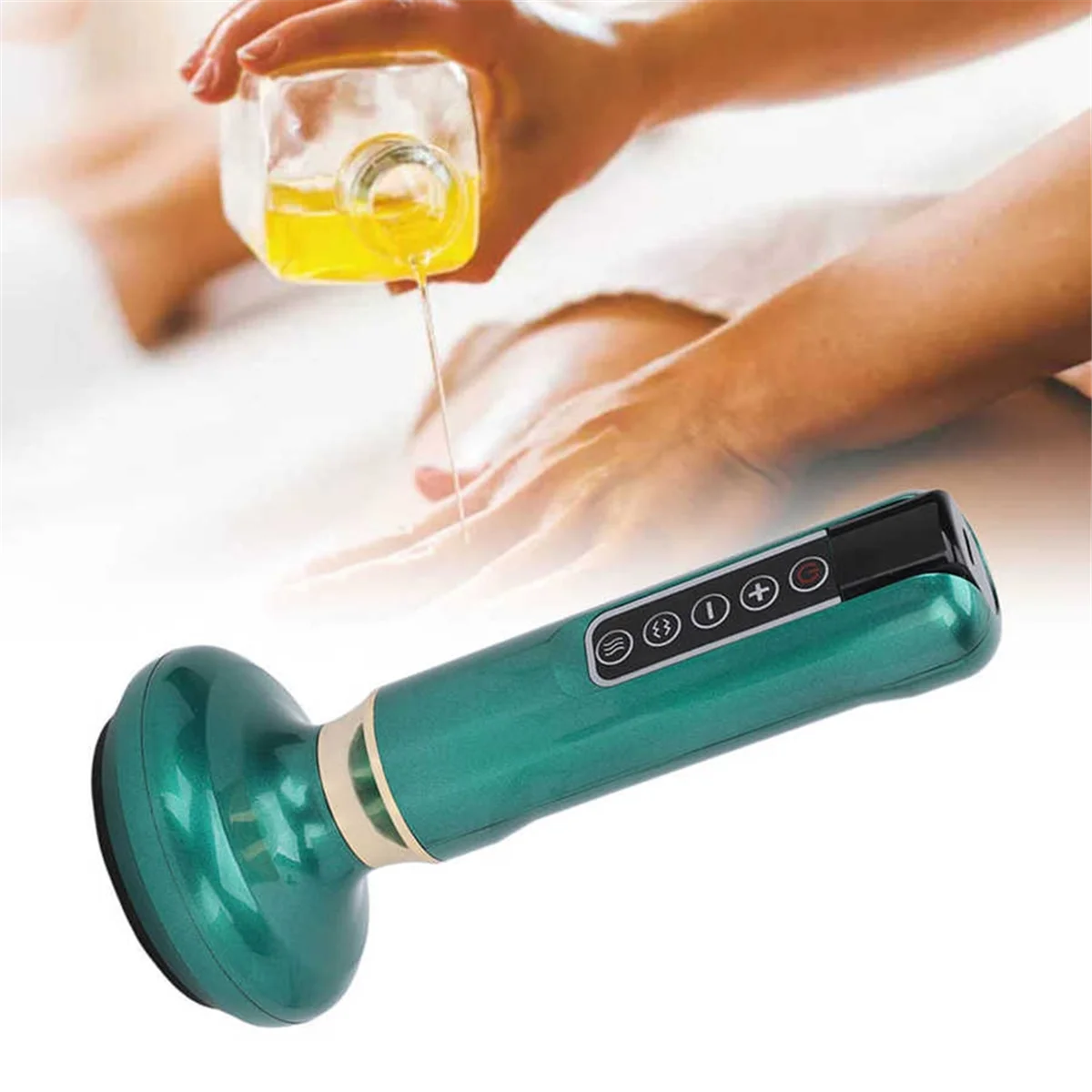 Электрический массажер GuaSha 12 всасывающие шестерни стальные шарики банки