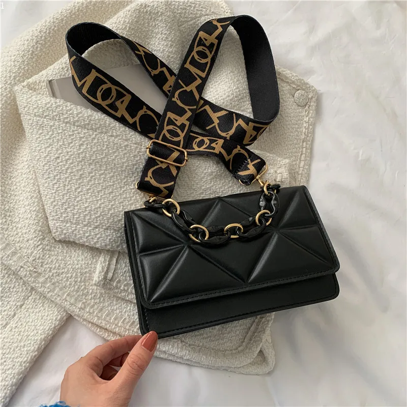 

INS Broadband Crossbody Bag Broadband Casual Bag Women New Trendy Fashion Shoulder Square Bag Simple Messenger Bag Designer Bags