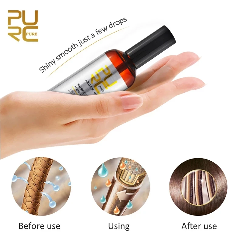 Марокканское аргановое масло PURC мягкое Восстанавливающее Средство для сухих