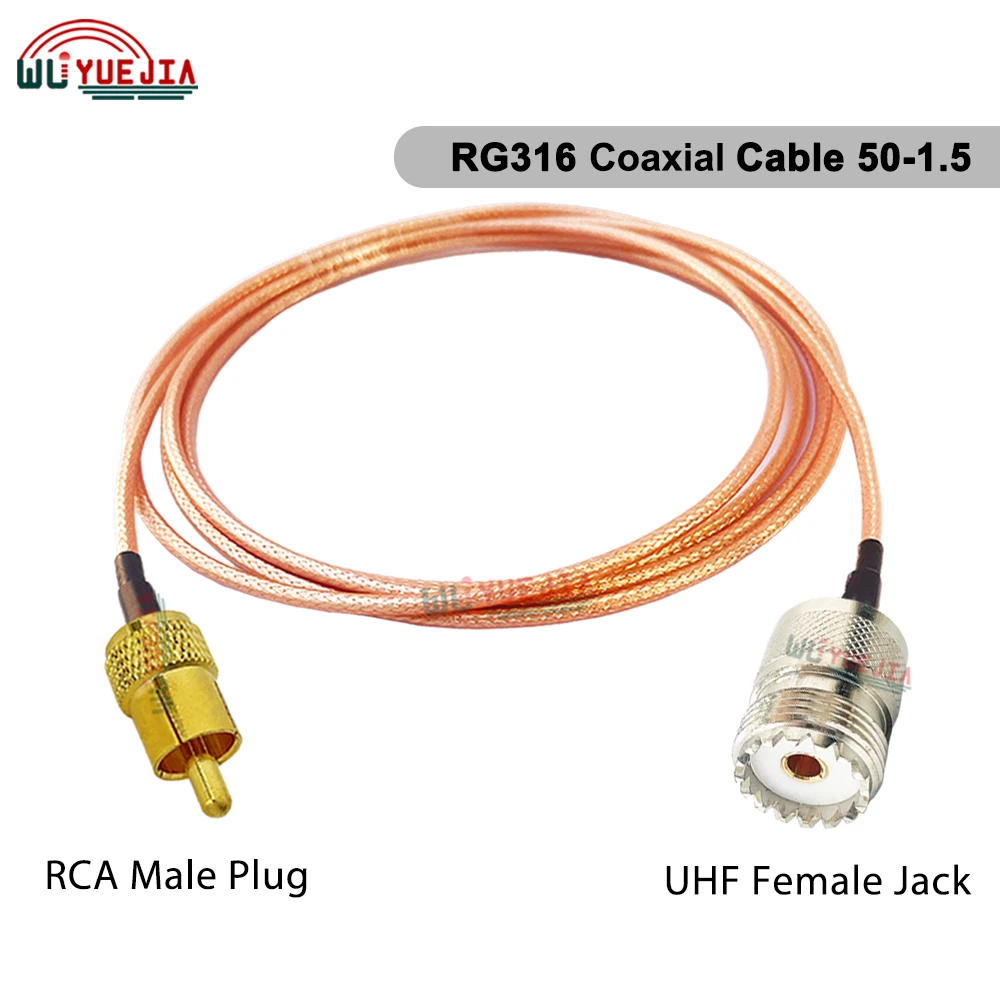 

1 шт. 0,1-20 м RG316 SL16 UHF кабель RCA штекер к UHF штекеру/гнездо переборки SO-239 PL-259 разъем 50-1,5 RF коаксиальный кабель