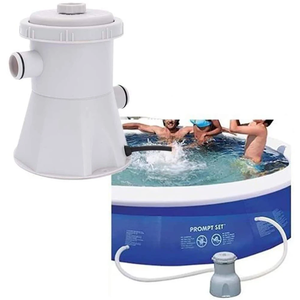 

Outdoor Pool Pump Pool Water Cleaning Tool Filtration Circulation Paddling Kit Swimming Portable Outdoor Elements