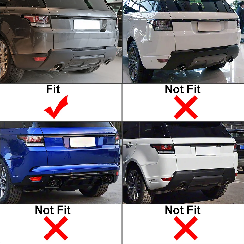 Фото 2 шт. неокрашенные накладки на боковые уголки заднего бампера для Land Rover Range Rover Sport 2014-2017 LR045265 №2