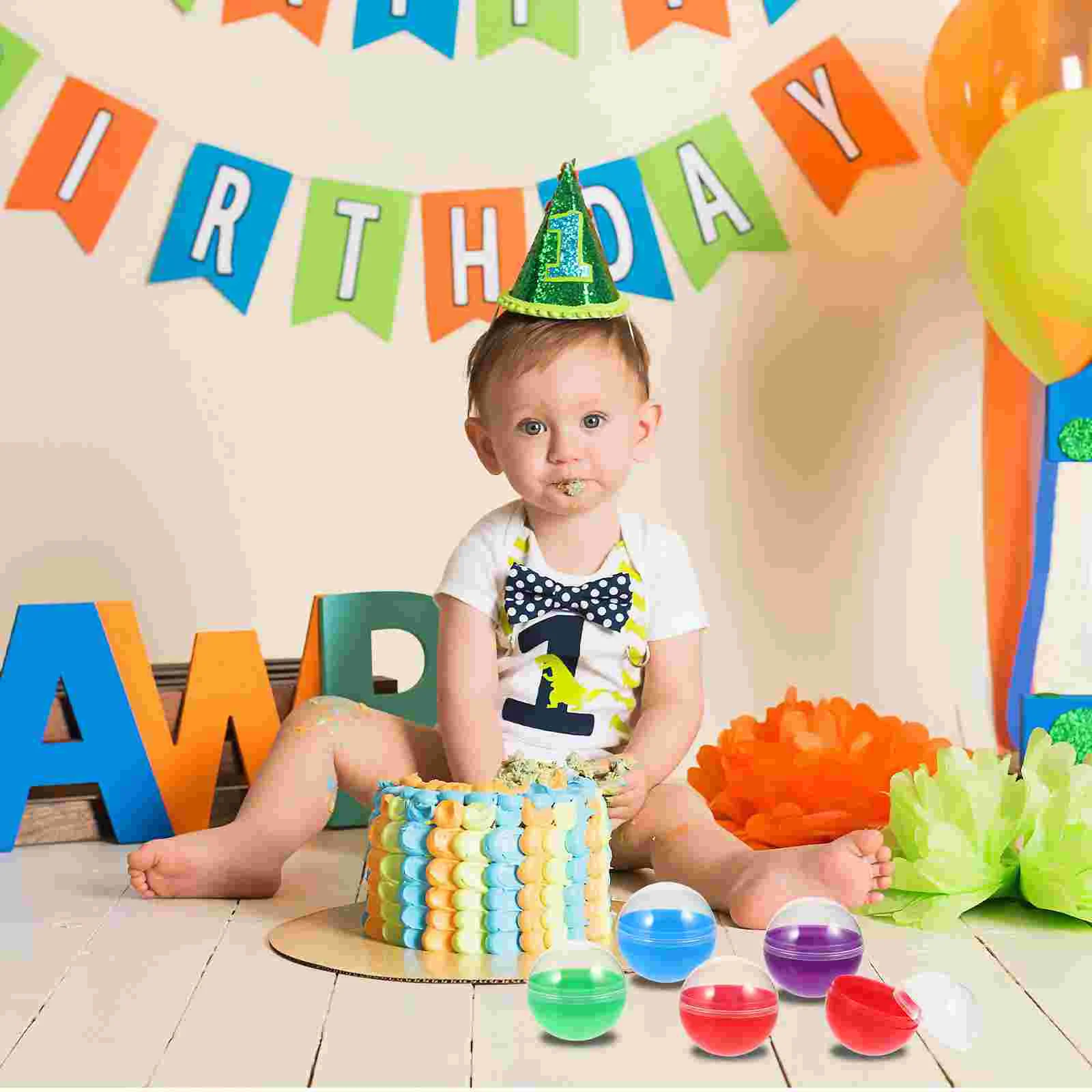 60 шт. 50 красочные полупрозрачные корпуса торговый автомат капсулы для хранения