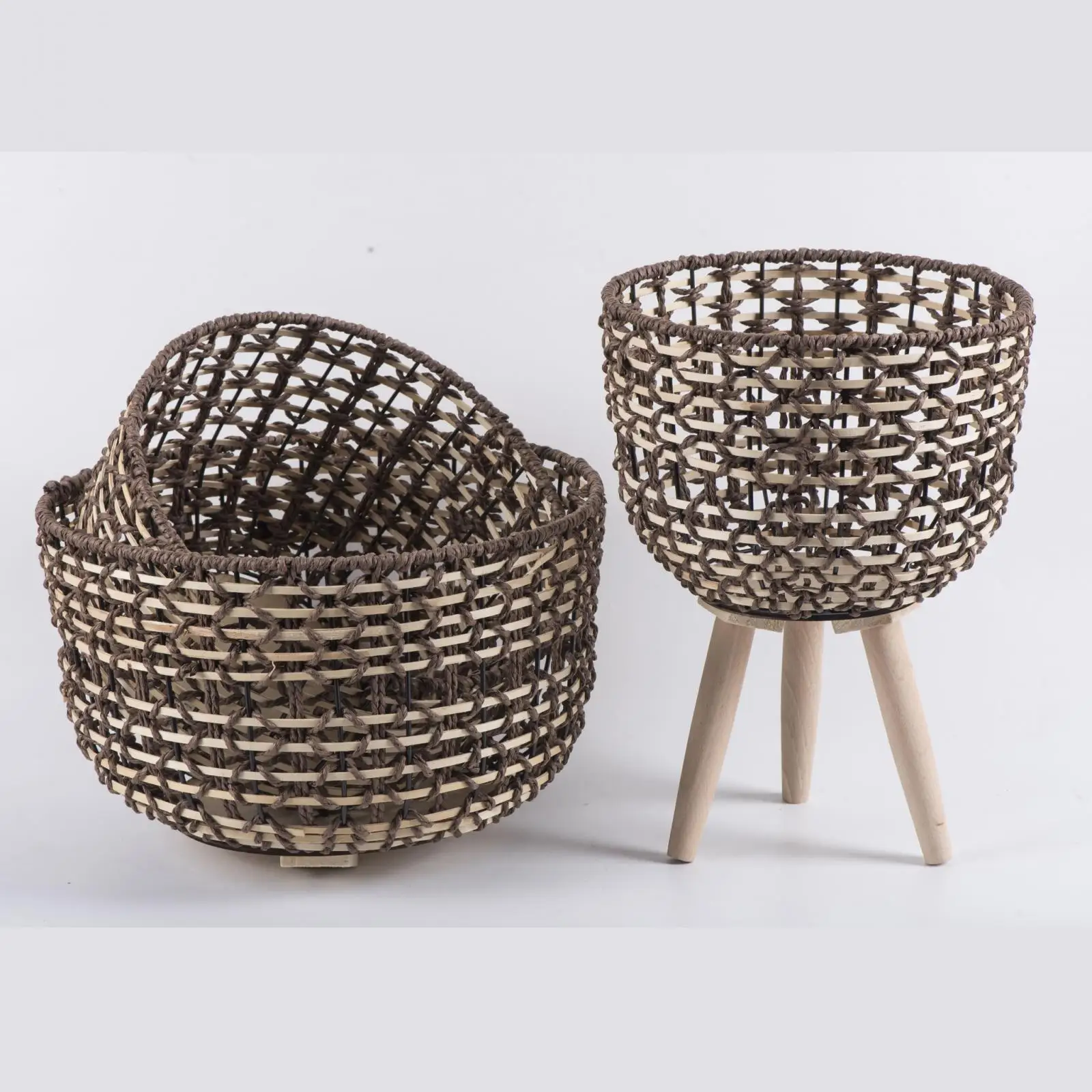 

3 шт., подставка для цветочного горшка с деревянными ножками