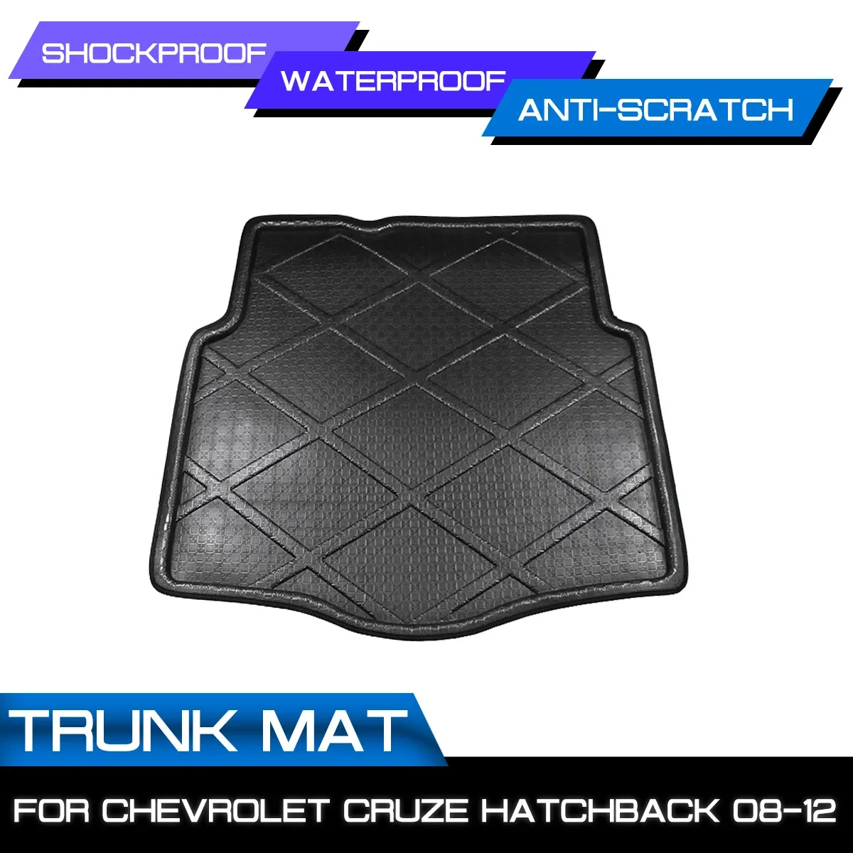 

Коврик для багажника автомобиля, водонепроницаемые напольные коврики, коврик для защиты от грязи, поднос для груза для Chevrolet CRUZE Hatchback 2008-2012