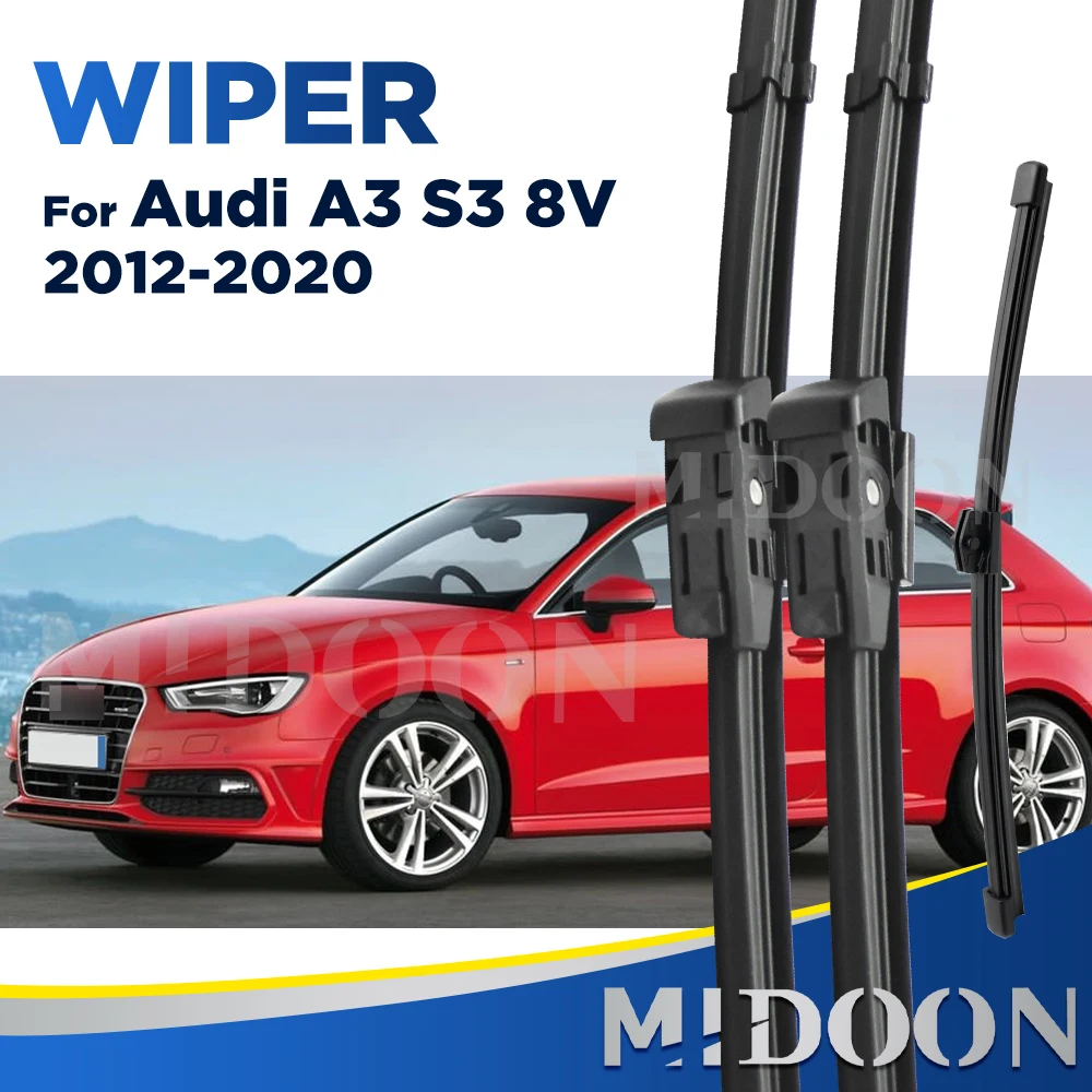 

MIDOON 3 шт./компл. набор щеток стеклоочистителя переднего и заднего стекла для Audi A3 S3 8V Sportback 2020 2019 2018 2017 2016 2015 2014 2013 2012