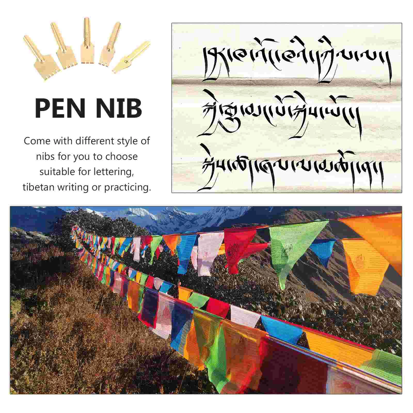 5 шт. аксессуар для перьевой ручки чернила тибетских ручек наконечники письма