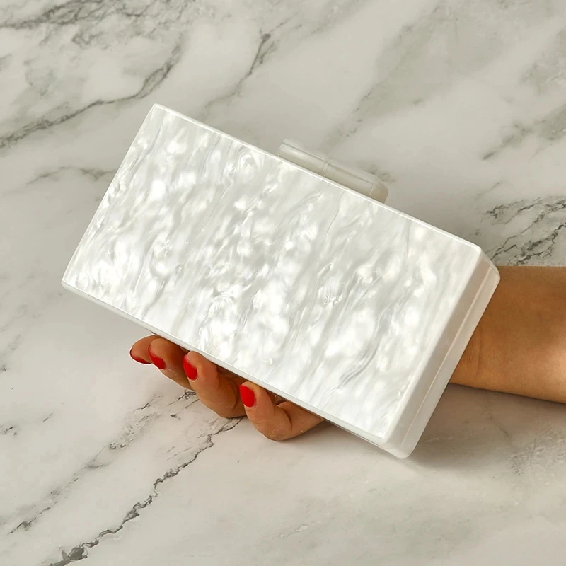 Жемчужный Зеленый Белый Синий однотонный черный 18 х10 см Акриловая застежка