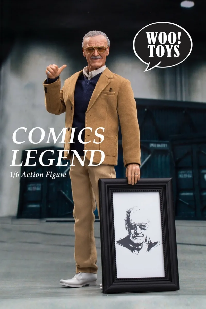 Фото Специальное предложение: Фигурка Woo Toys WO-001 1/6 Комикс-Легенда: Мужская фигурка Ли (Marvel), Детализированная модель, 12 дюймов, Полный комплект, Коллекционные игрушки №5