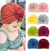 flower baby girl hat cotton infant turban hats kids beanie baby hat toddler accessories summer baby cap for girls headwrap