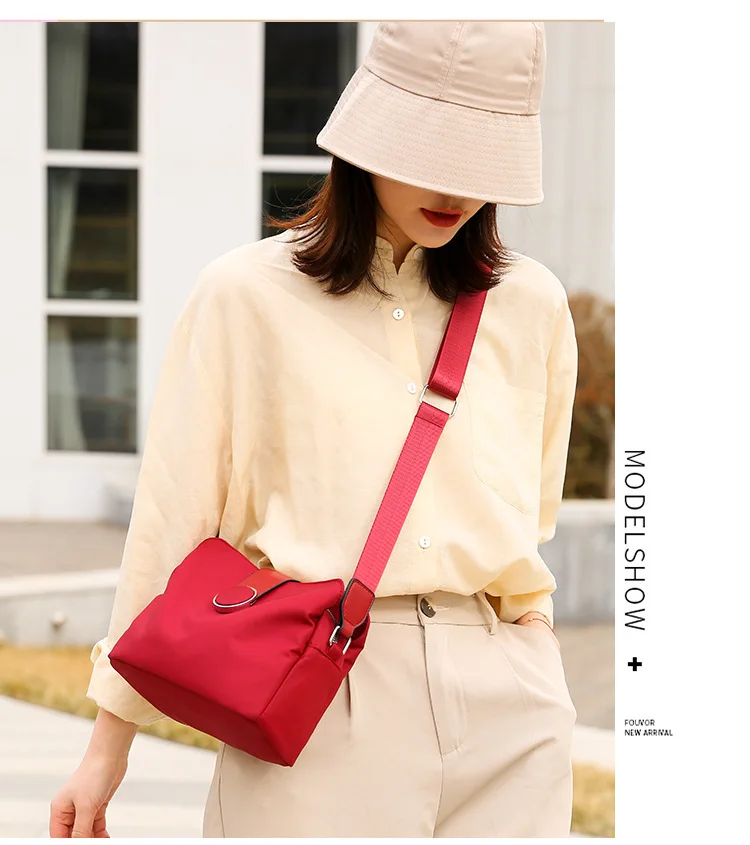 2022 New Multi-layer Storage Nylon Single Shoulder Messenger Bag Women's Bag Diagonal Small Bag Women's Oxford Bag