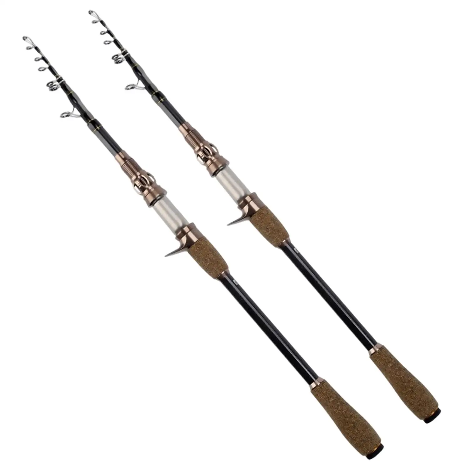 

Telescopic Fishing Rod Saltwater Telescoping Fishing Poles for Adults Portable Heavy Duty Carbon Fiber for Travel Trout Sea Boat