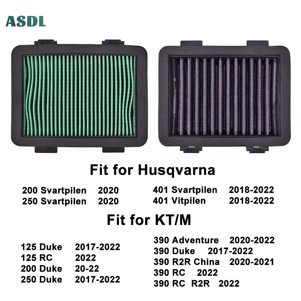 Воздушный фильтр мотоцикла для KT/M 390 Adventure 125 200 250 Duk/e RC R2R Китай Husqvarna 401 Vitpilen Svartpilen
