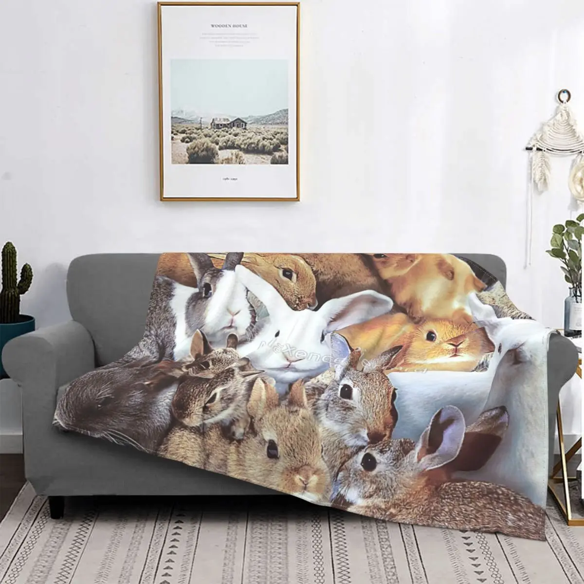 

Одеяло в виде кроликов, модная теплая гостиная в разных стилях