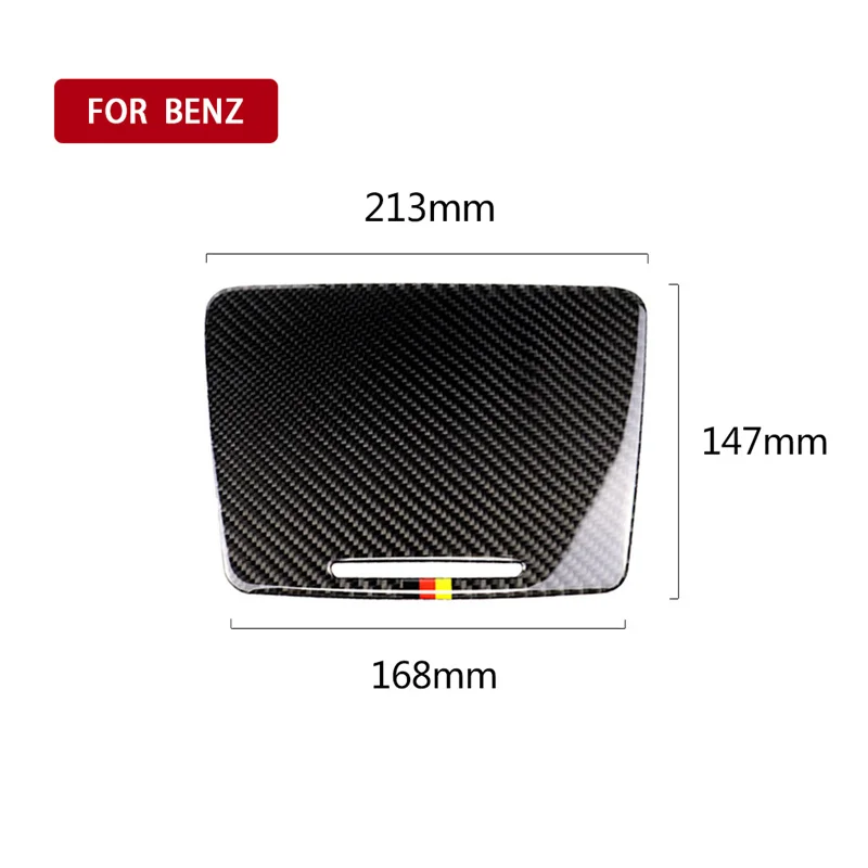 

For Mercedes Benz E C Class W205 GLC Car Stickers Carbon Fiber German color Central Cup Holder Trim interior Car Accessories