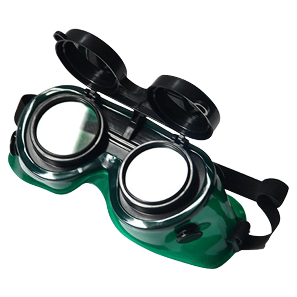 

Safety Lenses Goggles Flip-Up Cutting Two Layers Brazing Soldering Industrial Durable Welding Glasses Eyes Protection Soft Frame
