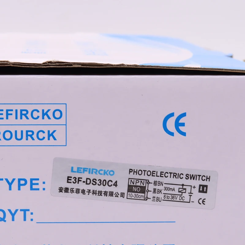 Флюоресцентный переключатель фотоэлектрический сенсорный e3f ds30c4 NPN без