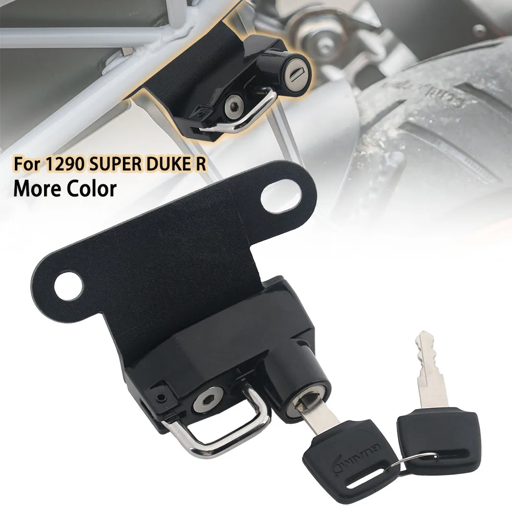 

Motorcycle Helmet Lock Side Anti-theft Security with 2 Keys For 1290 SUPER DUKE R 2014-2019