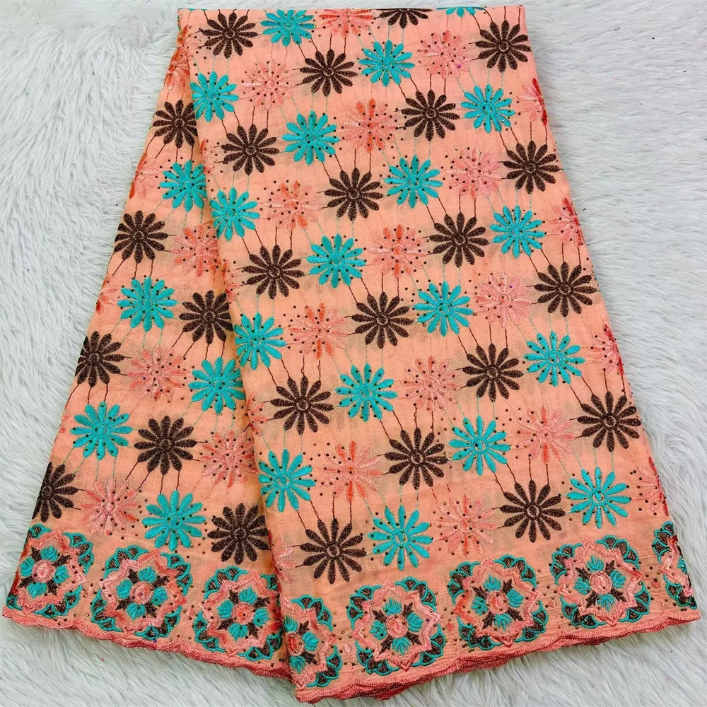 Белая африканская хлопковая сухая ткань швейцарская вуаль кружево в Швейцарии