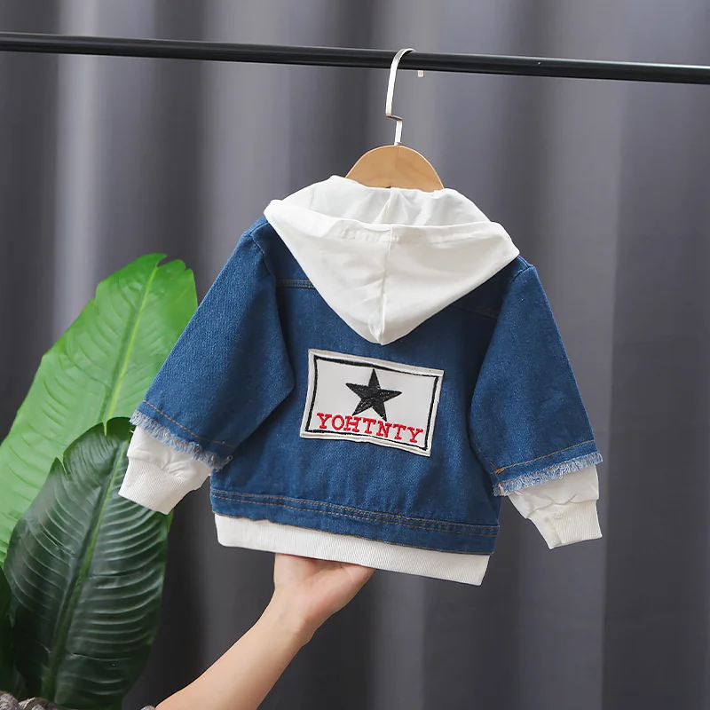 

New Spring Autumn Baby Boys Girls Clothes Fashion Children Hooded Jacket Toddler Sports Costume hbz021