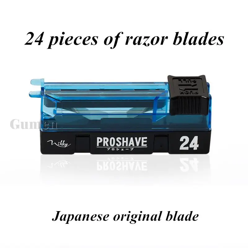 24 шт./коробка Бритвенные лезвия из нержавеющей стали для парикмахерского салона и стрижки волос G0306