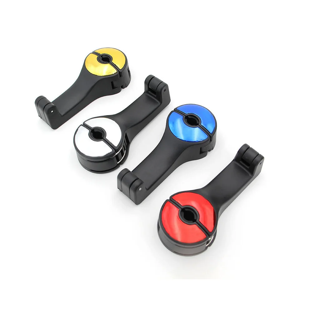 

New 2-in-1 Car Headrest Hook Phone Holder & Hanger with 360-Degree Rotation, Auto Fastener & Clip