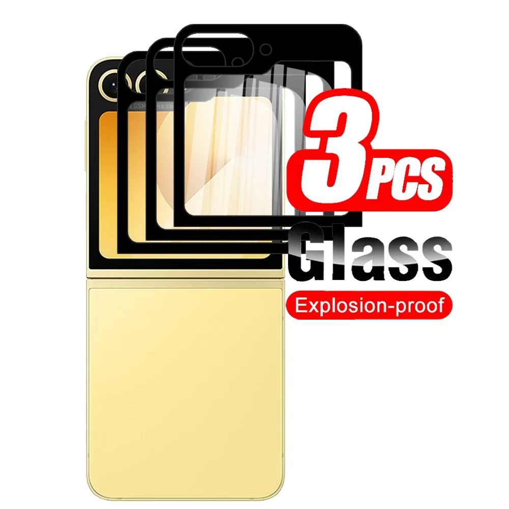 Закаленное стекло с черными краями для Samsung Galxay Z Flip6 защитная пленка экрана Samung