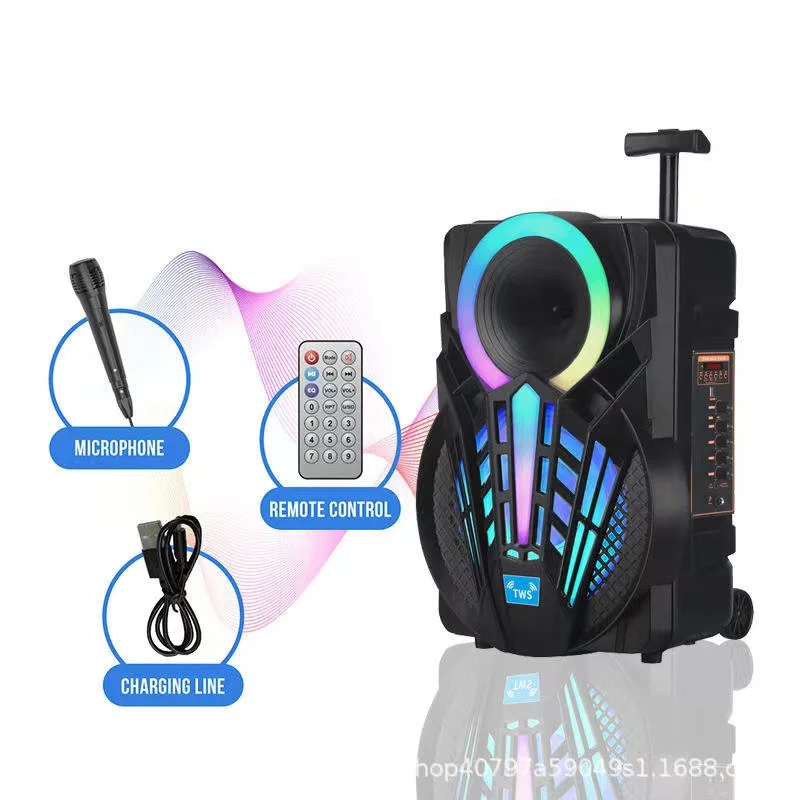 

Портативная Bluetooth-колонка с максимальной мощностью 1800 Вт