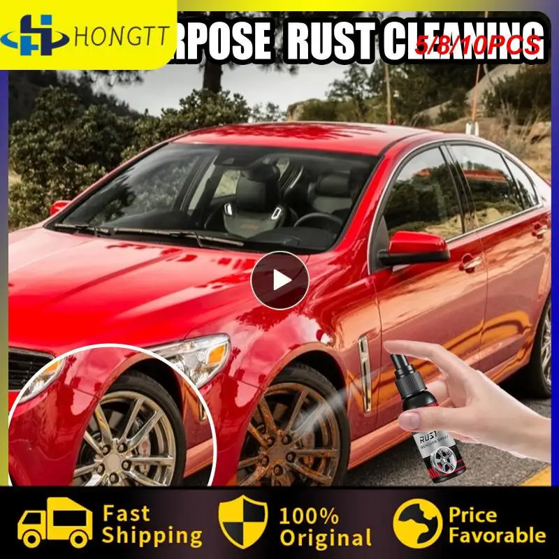 

5/8/10PCS 30ml Rust Remover Universal Car Rust Remover Iron Powder Cleaning Multi-functional Car Rust Remover Spray