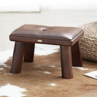 protable modern small stool hallway dinning chair waiting low retro stool shoes living room taburete madera luxury furniture