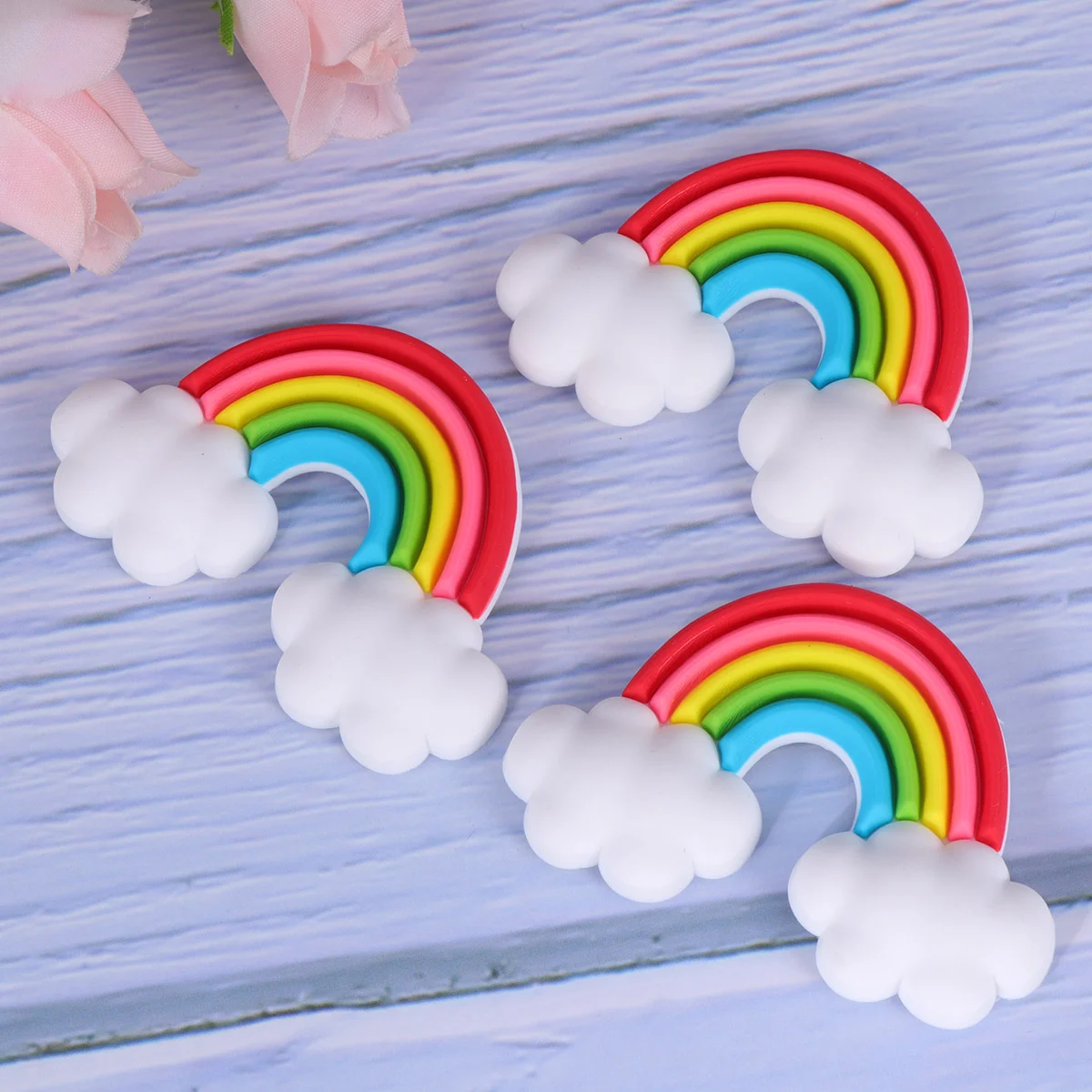 

5PCS Refrigerator Magnets Rainbow Magnet Rainbow Magnet Balls Fridge Magnetic Stickers Office Magnets