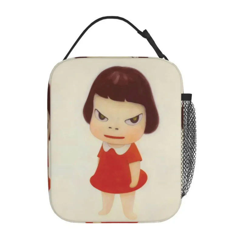 

Изолированная сумка для ланча Yoshitomo Nara, охлаждающий контейнер для еды, вместительная сумка-тоут, школьный Ланч-бокс для девочек и мальчиков