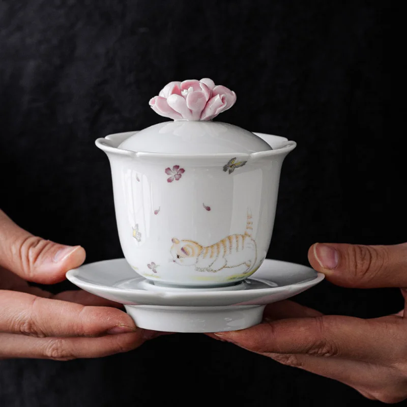 

Чайный набор из фарфора в стиле ретро, 160 мл