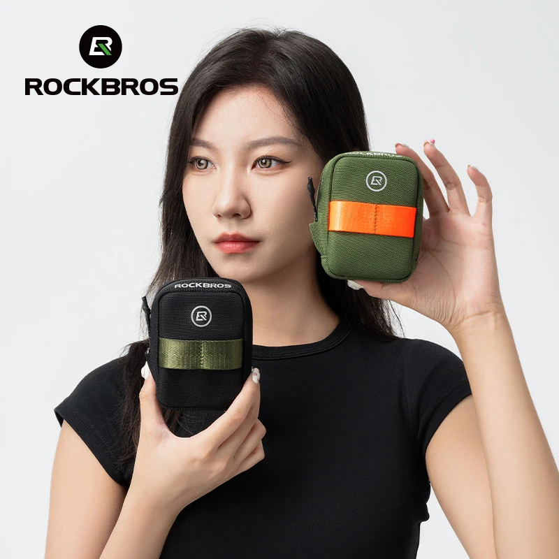 Фото ROCKBROS Мини-сумка для велосипеда, легкая портативная сумка для хранения велосипеда, маленькая сумка для инструментов, дорожный велосипед, модные красивые велосипедные сумки ﻿ №4