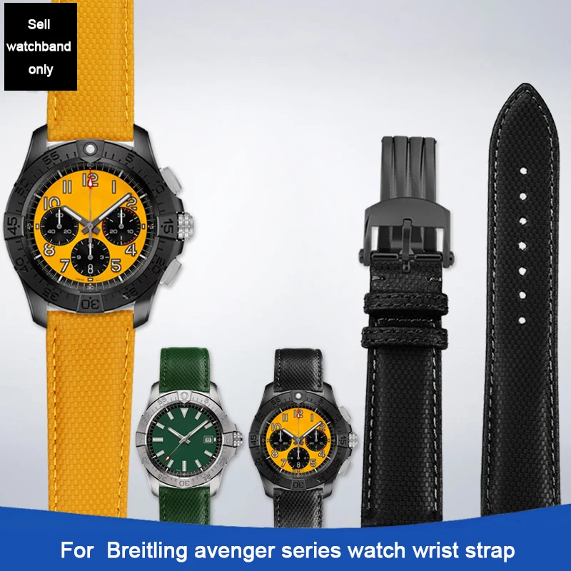 Нейлоновый ремешок для наручных часов Breitling SB0147 22мм