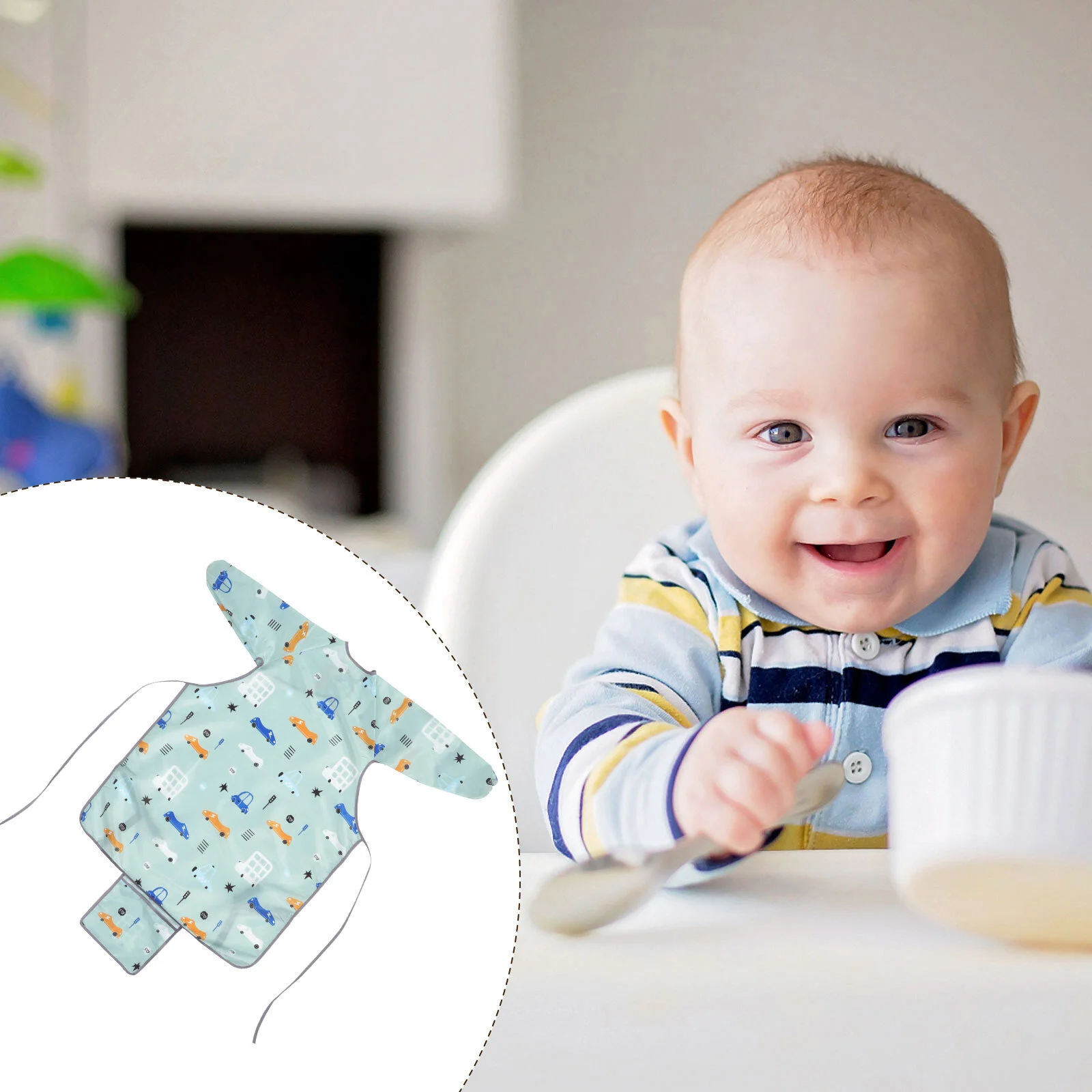 

All Over Bib Sleeve Bib High Chair Sleeve Bibs For Babiess For Babys For Baby Sleeve Bib Baby High Chair Sleeved Bib Self