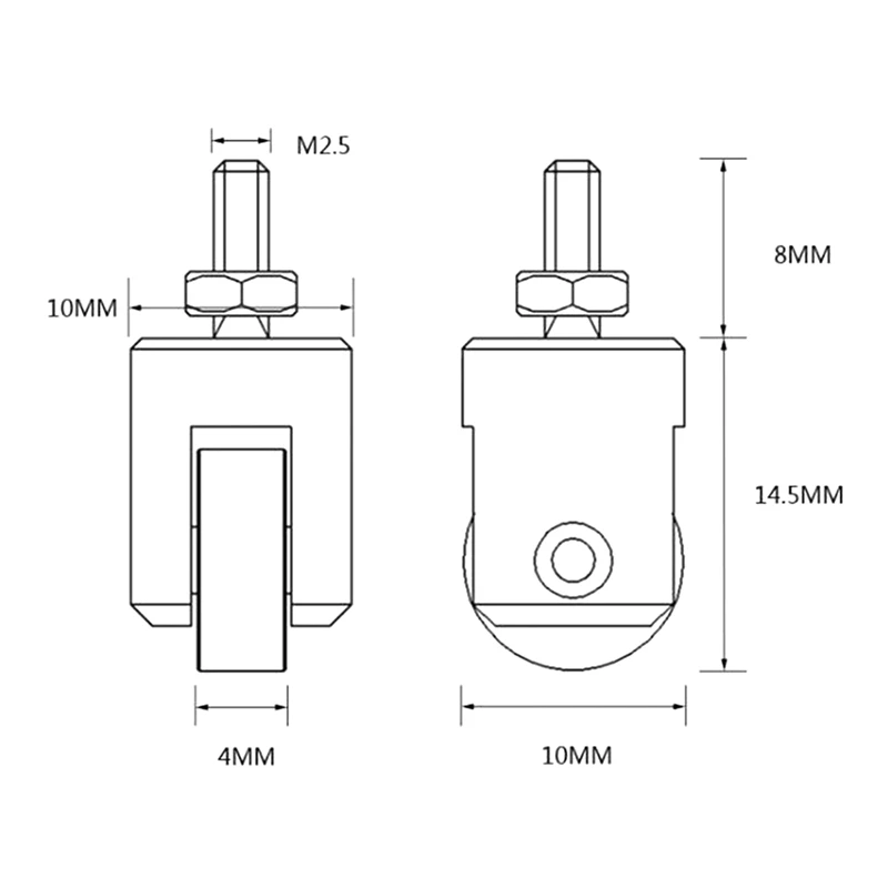 Точка контакта ролика для индикатора циферблата инструмент измерения глубины