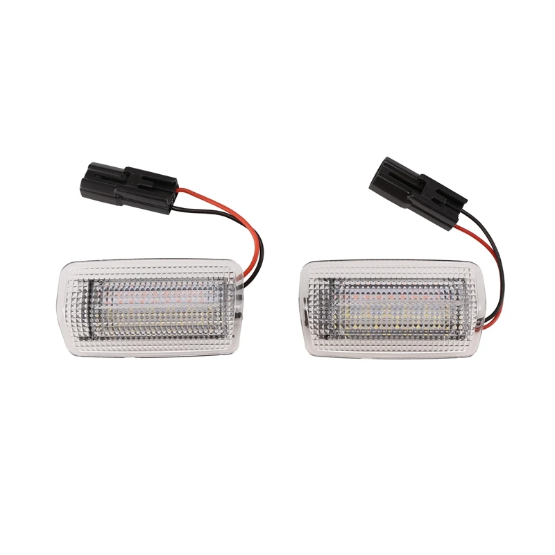 2Pcs White Red Car Led Door Courtesy Light For Toyota Wish Prius Camry Alphard