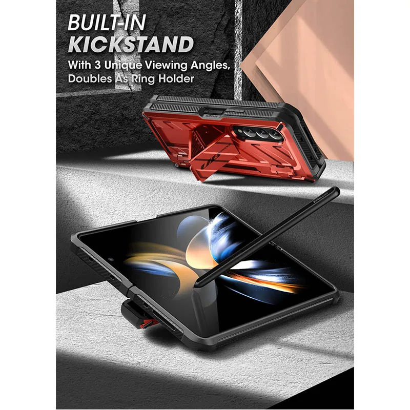 Ceny Do Samsung Galaxy Z Fold 4 Case 5G (2022) SUPCASE UB Pro Full-Body Dwuwarstwowa Wytrzymała Obudowa Z Wbudowanym Ochraniaczem Ekranu