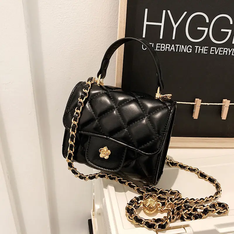 

Diamond Pattern Shoulder Bag Pu Leather Women's Bag 2022 Trend Chain Fashion Crossbody Bags for Women Handbag Female