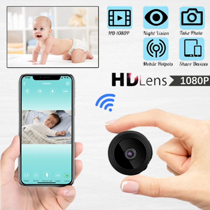 

A9 Mini Camera WiFi Camera 1080p HD Micro Voice Recorder Night Version Wireless Mini Camcorders Video Surveillance IP Camera